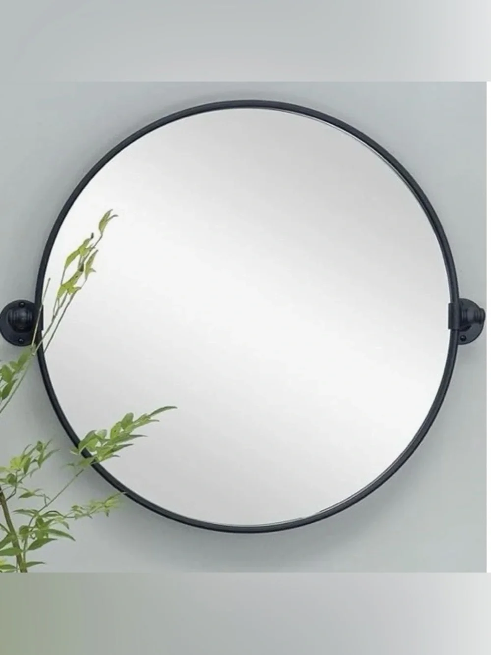 Hobby Lobby Round Black Metal Pivot Wall Mirror
